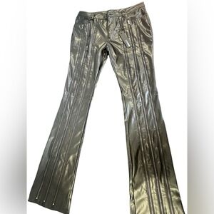 Fashion Nova Silver Flare Pants Boot Cut